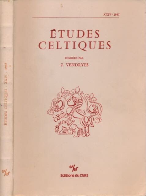 Vendryes, J. - tudes Celtiques, XXIV, 1987.