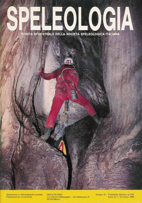 Bini, Alfredo, P. Forti et al - Speleologia. Rivista della Societa Speleologica Italiana.