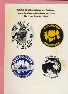 Groupe Splo Bienne & Groupe Splo Neuville - Camp Splologique Jura Bernois 1997.