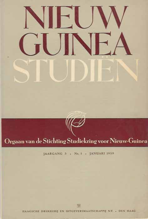 Stichting Studiekring voor Nieuw-Guinea - Nieuw Guinea Studin. Jaargang 3 nr. 1, januari 1959.