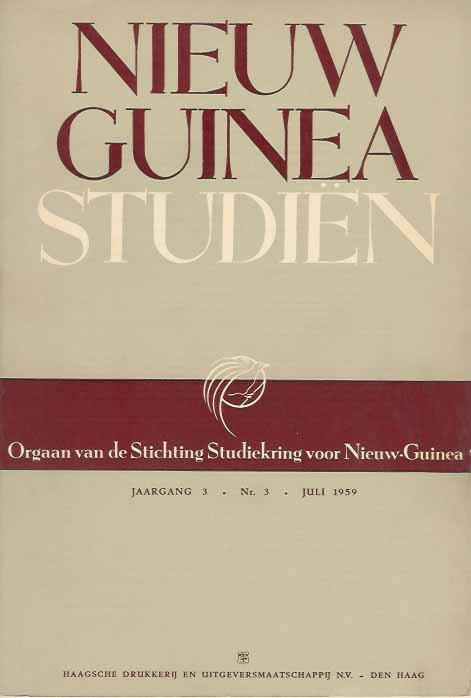 Stichting Studiekring voor Nieuw-Guinea - Nieuw Guinea Studin. Jaargang 3 nr. 3, juli 1959.
