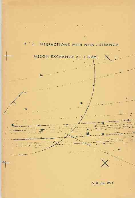 Wit, S.A. (Simon) de - K-d Interactions with non-strange meson exchange at 3 Ge V/c.