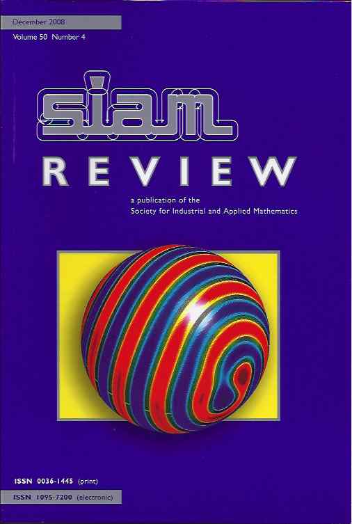 Schnabel, Robert B. - Siam Review: A publication of the Society for Industrial and Applied Mathematics. Volume 50, Number 4, December 2008.