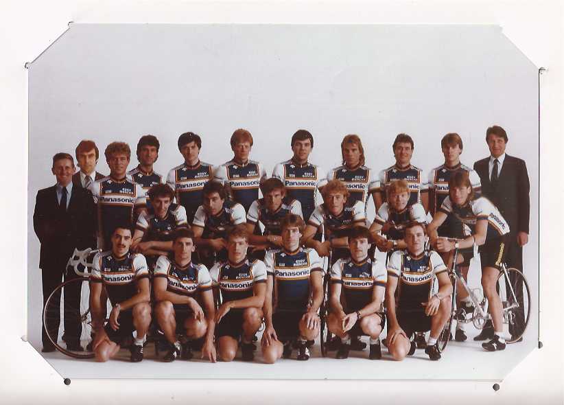 Post, Peter - Panasonic Professional racing team. Wedstrijd programma presentatiemap, team profile.