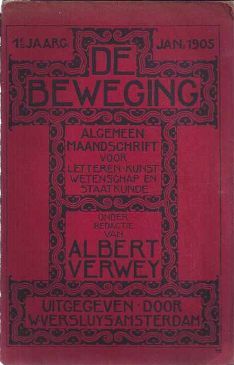 Verwey, Albert. (redactie). Eeden, Frederik van - 'De Kleine Johannes' in: De Beweging. Algemeen Maandschrift voor Letteren kunst wetenschap en staatkunde.