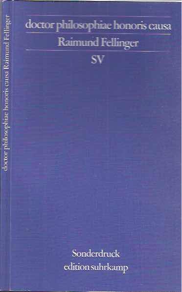 Fellinger, Raimund - Doctor Philosophiae Honoris causa.