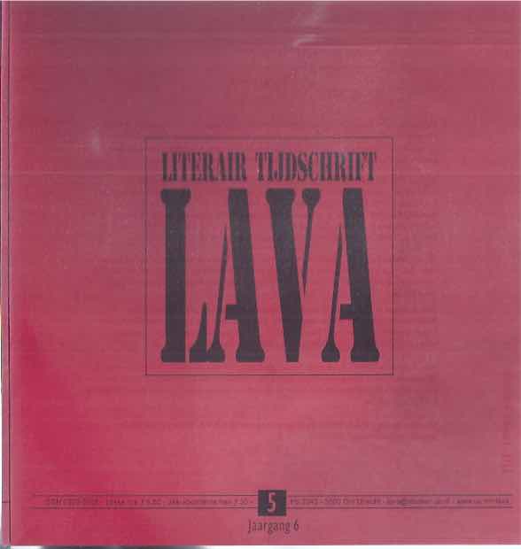 Verhoeven, Edwin (redactie) - Literair Tijdschrift Lava, jaargang 6 nr. 5.