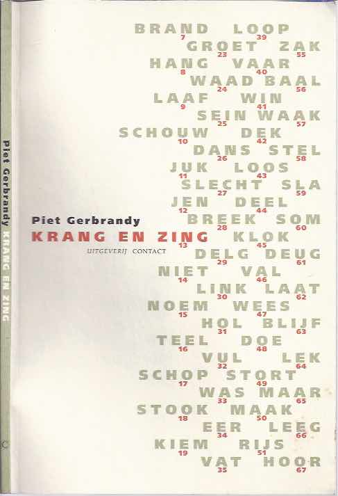 Gerbrandy, Piet - Krang en Zing.