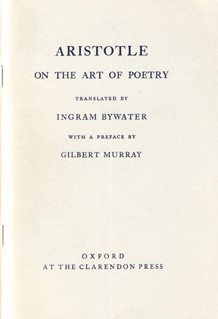 Artistoteles - Aristotle on the Art of Poetry.