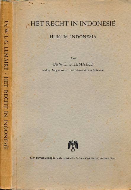 Lemaire, W.L.G - Het Recht in Indonesi.