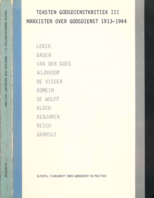 Salemink, Theo (red.). - Teksten Godsdienstkritiek III: Marxisten over Godsdienst 1913-1944.