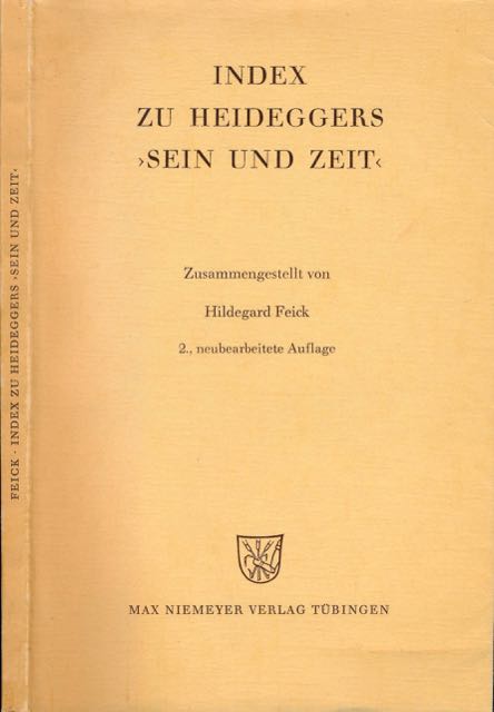 Feick, Hildegard (zusammenst.) - Index zu Heideggers 'Sein und Zeit'.