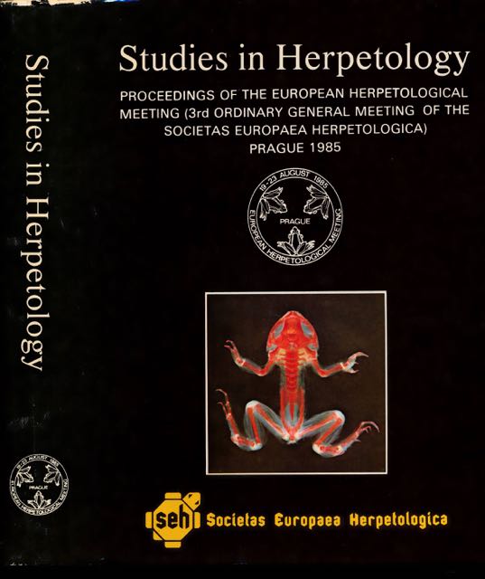 Rocek, Zbynek (ditor). - Studies in Herpetology: Proceedings of the Herpetological meeting (3rd ordinary general meeting of the Societas Eurapaea Herpetologica) Prague 1885.