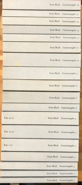 Bloch, Ernst - Werkausgabe edition Suhkamp. Gesamtausgabe in 16 Bnden.