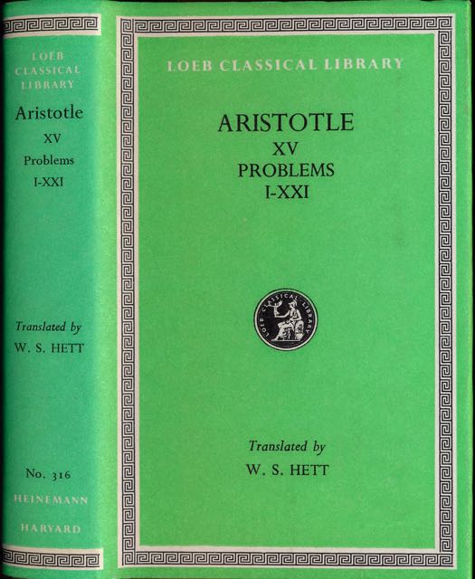 Aristotle. - Aristotle XV: Problems I-XXI.