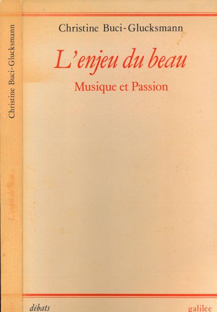 Buci-Glucksmann, Christine - L'Enjeu Du Beau: Musique et passion.