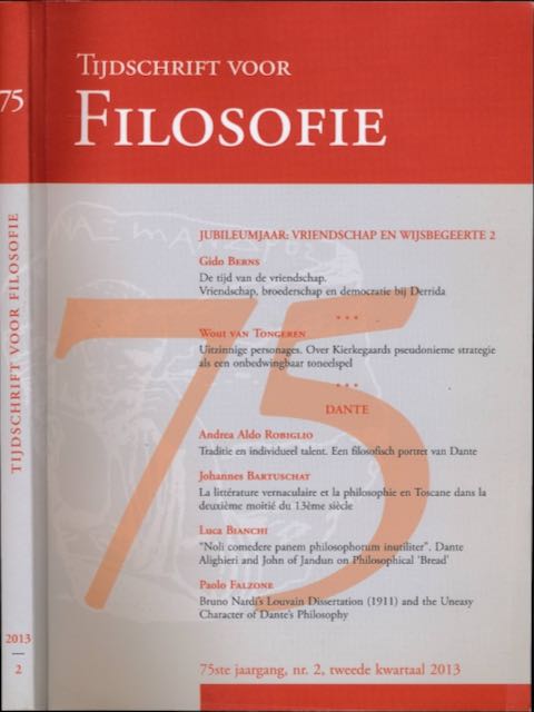 Visker, Rudi (hoofdred.) - Tijdschrift voor Filosofie 2013, nummer 2.