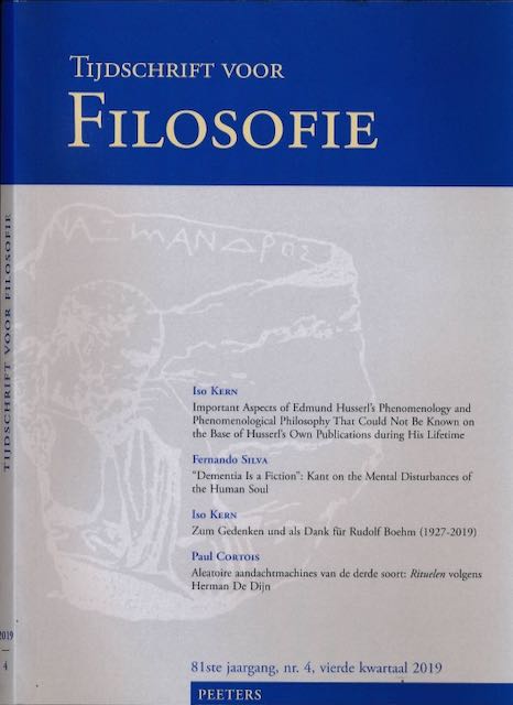 Aydin, C.; J. & J. Benoist; e.a. (red.) - Tijdschrift voor Filosofie 2019, nummer 4.