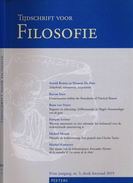 Aydin, C.; J. & J. Benoist; e.a. (red.) - Tijdschrift voor Filosofie 2019, nummer 3.