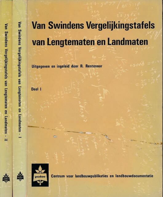 Rentenaar, R. - Van Swindens Vergelijkingstafels van Lengtematen en Landmaten.