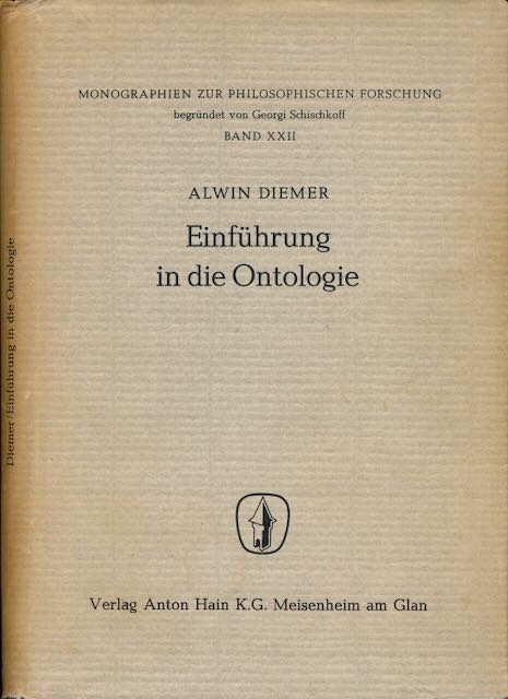 Diemer, Alwin - Einfhrung in die Ontologie.