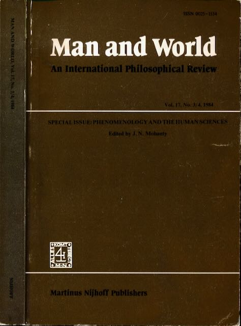 Mohanty, Jitendra Nath - Man and World: An international Philosophical review.