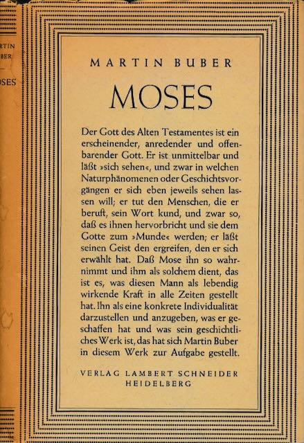 Buber, Martin - Moses.