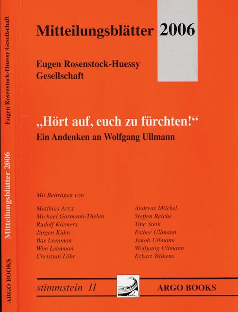 Eugen Rosenstock-Huessy Gesellschaft - Mitteilungsbltter 2006. 
