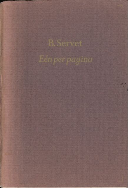 Servet, B - En per Pagina: Gedichten.