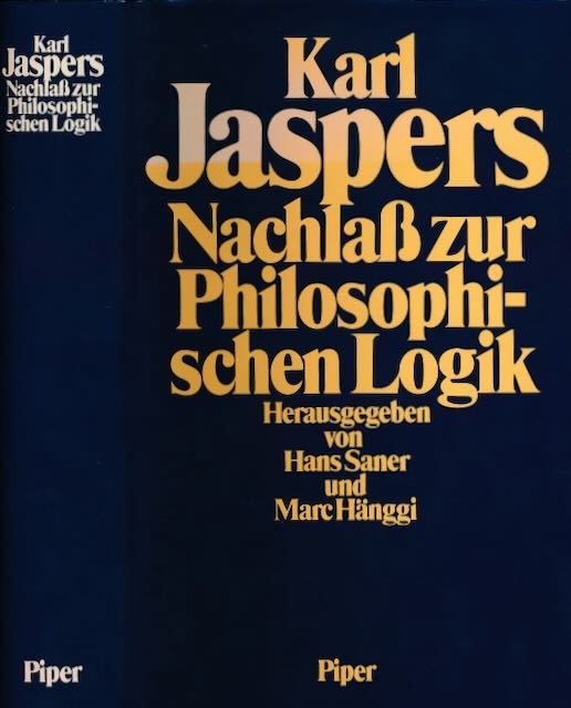 Jaspers, Karl - Nachlass zur Philosopischen Logik.