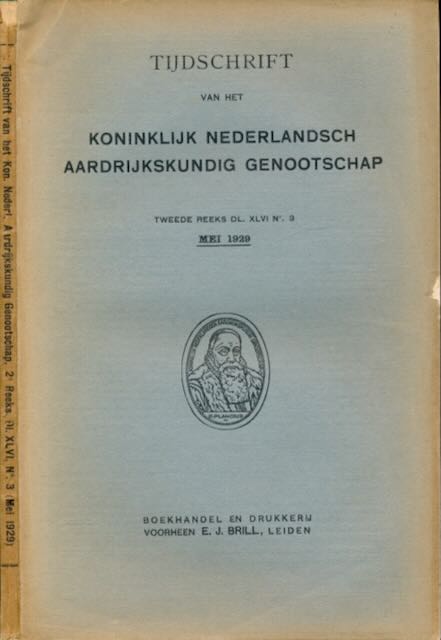 Stehn, CH. E. & J. H. F. Umgrove - Tijdschrift van het Koninklijk Nederlandsch Aardrijkskundig Genootschap. Tweede Serie Deel XLVI 1918, No 3 Mei 1929.