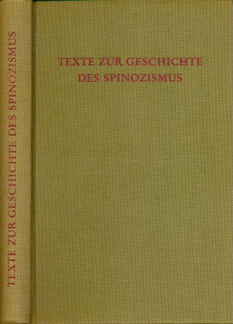 Altwicker, Norbert - Texte zur Geschichte des Spinozismus..